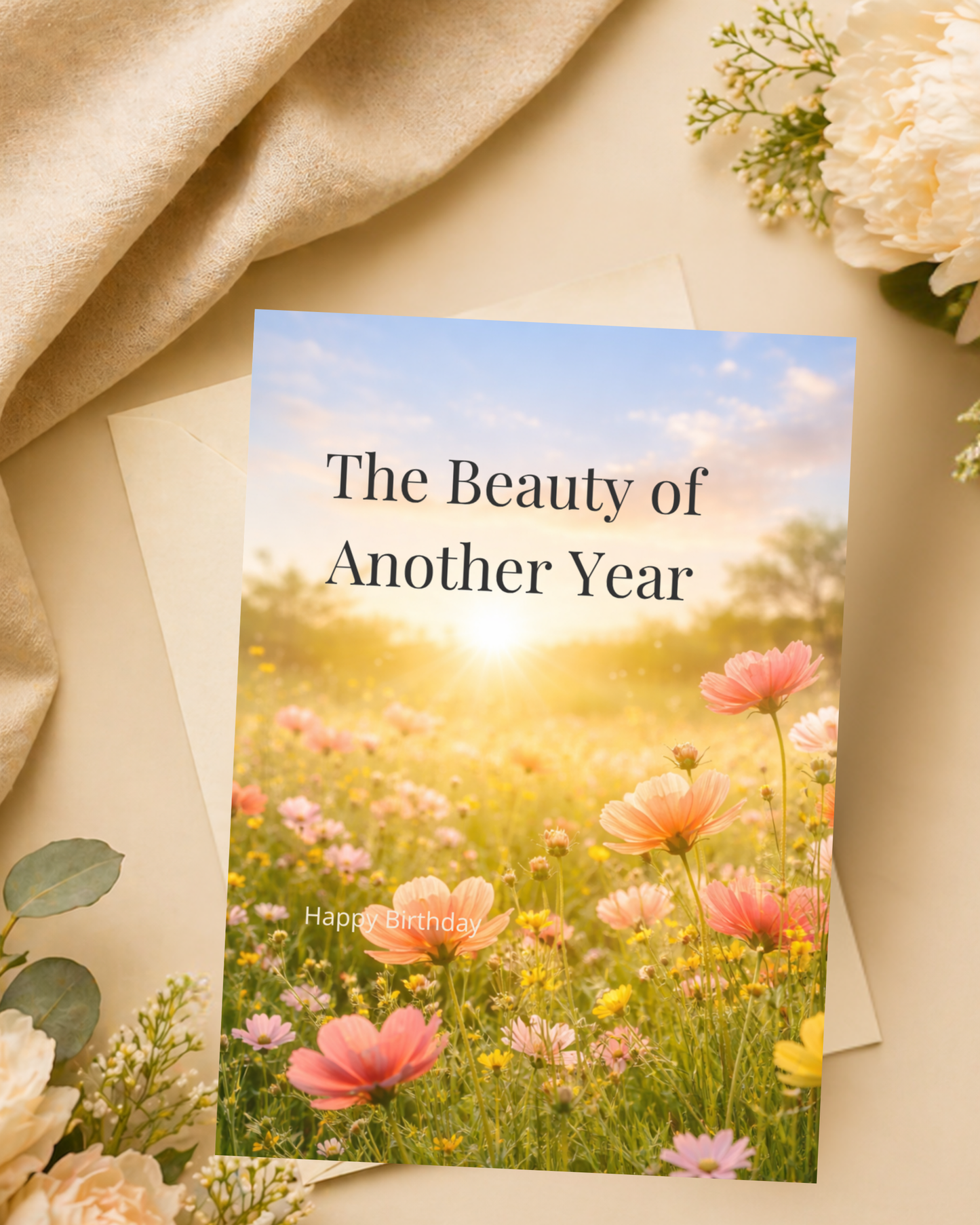 The Beauty of Another Year — Birthday Reflection & Encouragement Greeting Card