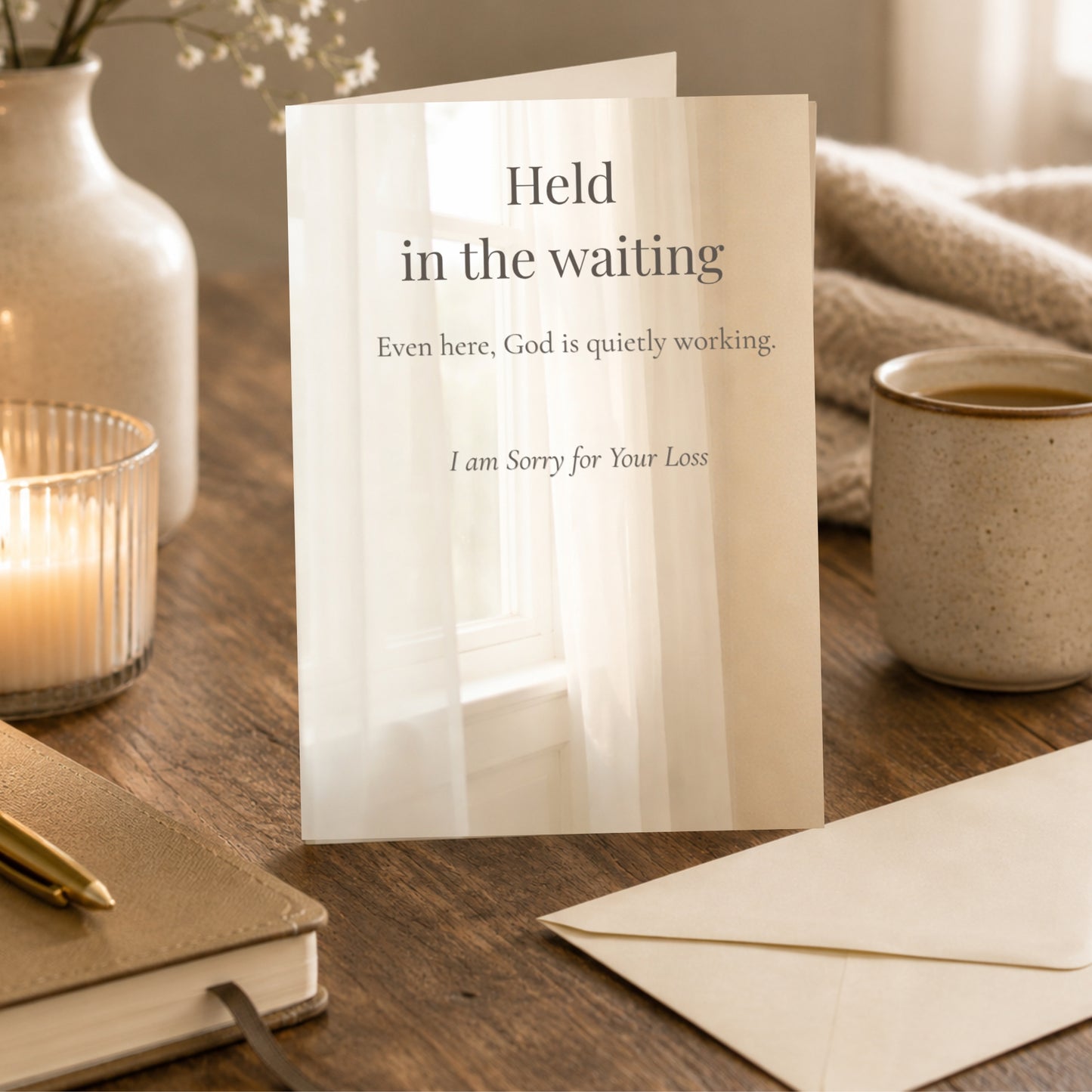 Held in the Waiting — Sympathy & Encouragement Greeting Card