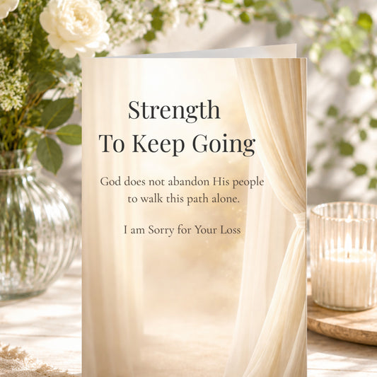 Strength to Keep Going — Sympathy & Encouragement Greeting Card