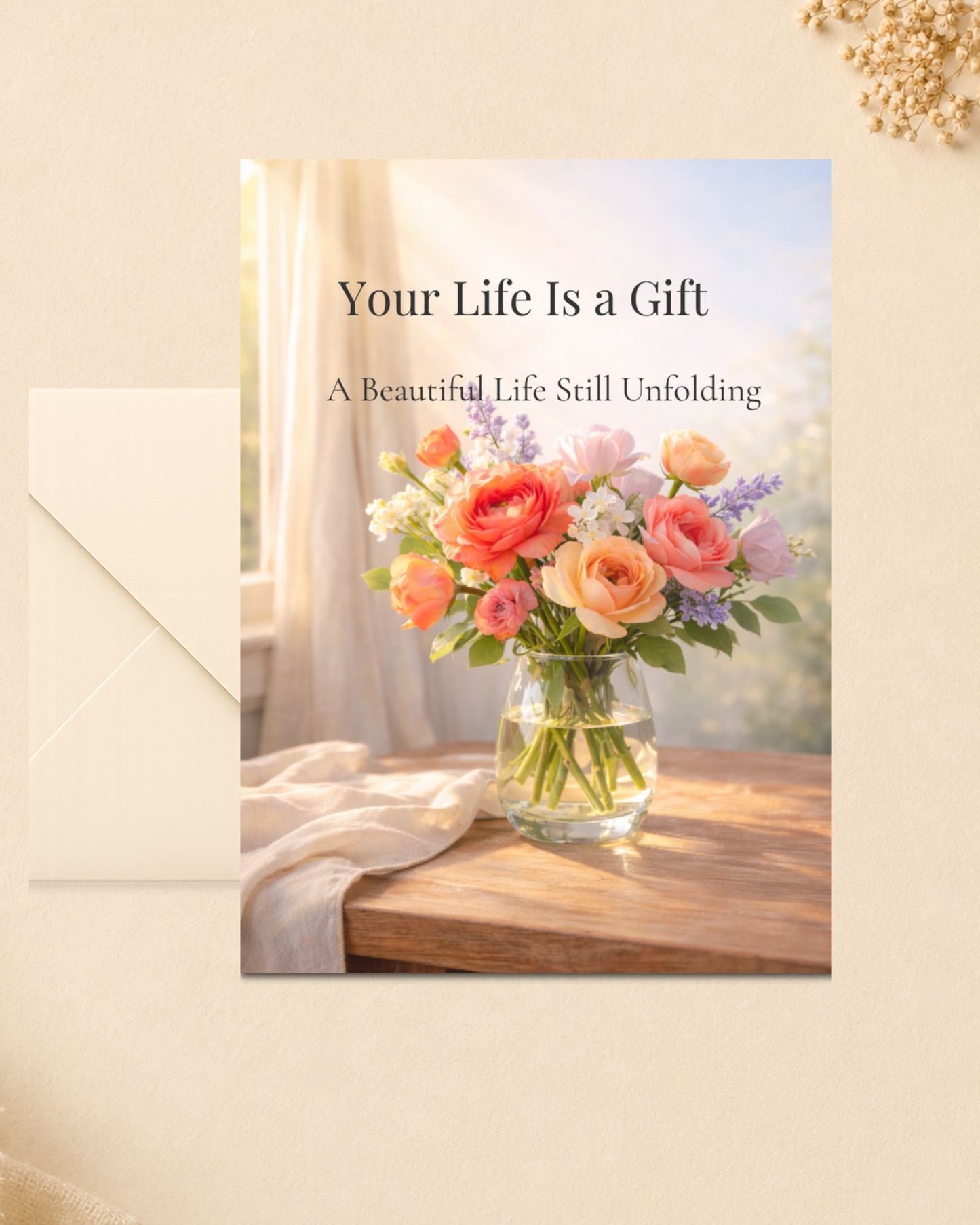 Your Life Is a Gift — Birthday Encouragement Greeting Card