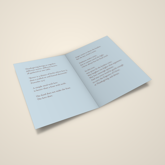A Table of Peace — Thanksgiving Greeting Card
