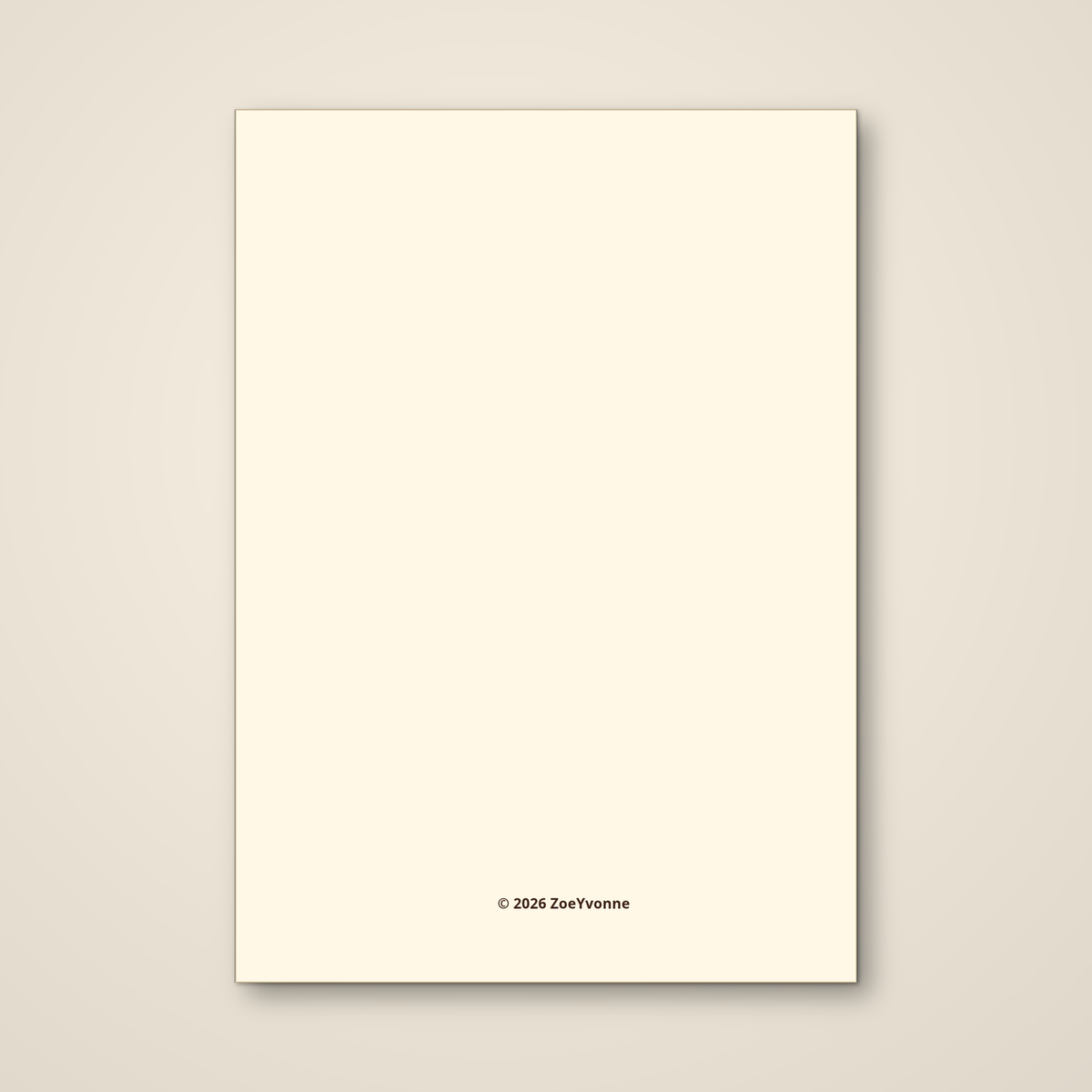 We Agreed to Keep the Peace — Christmas Greeting Card