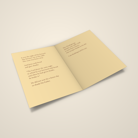 The Same Night — Thanksgiving Greeting Card