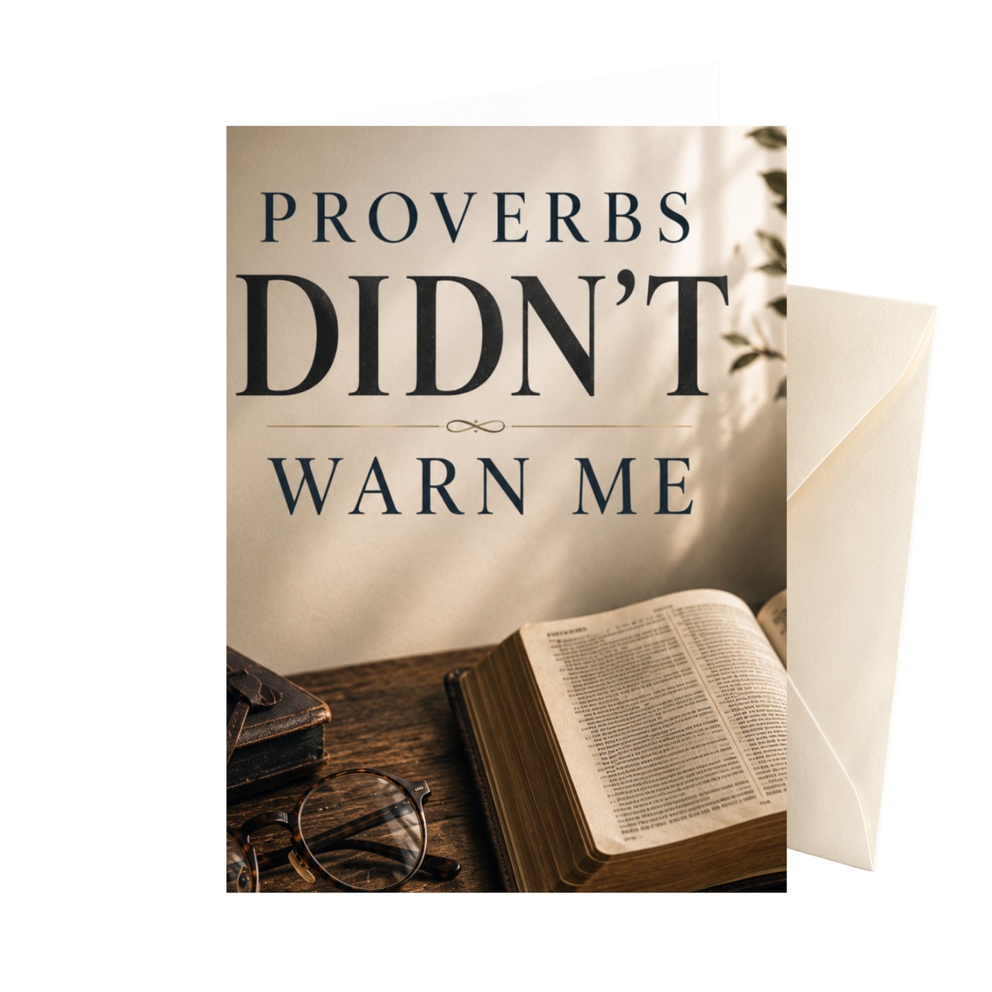 Proverbs Didn't Warn Me — Father's Day Greeting Card