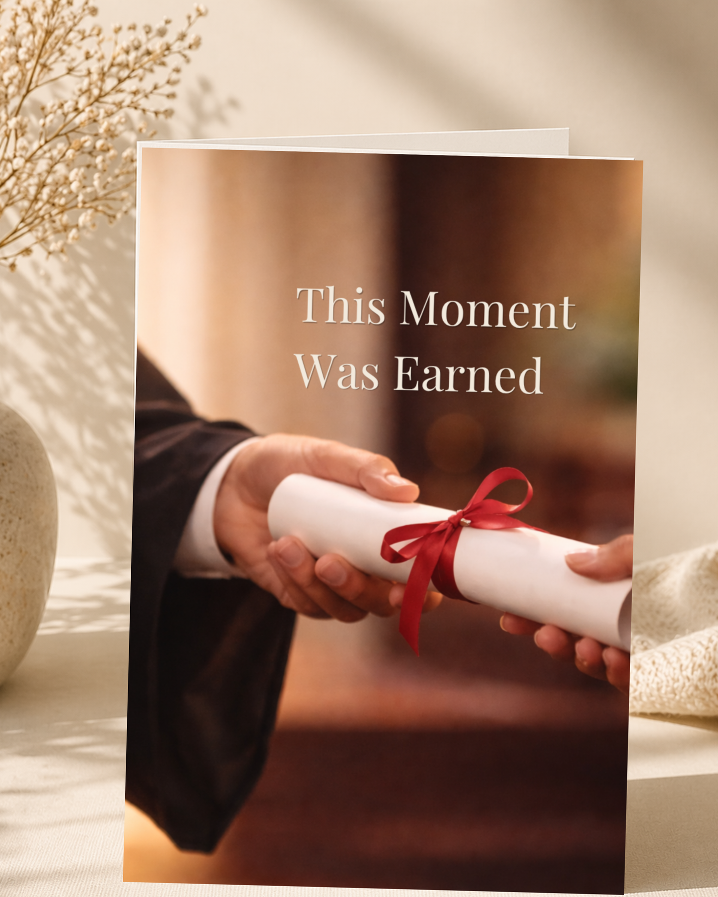 This Moment Was Earned — Graduation Congratulations Greeting Card