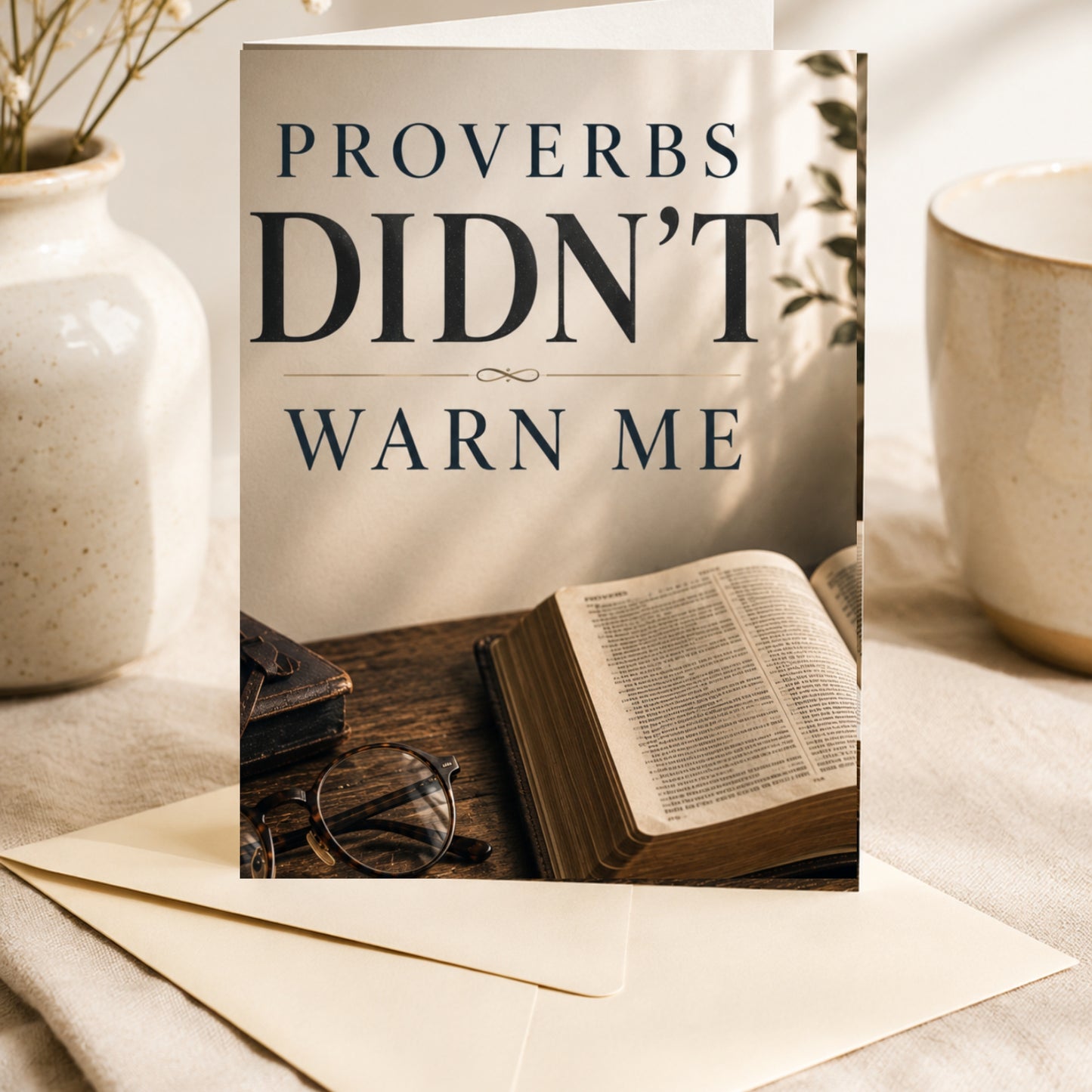 Proverbs Didn't Warn Me — Father's Day Greeting Card