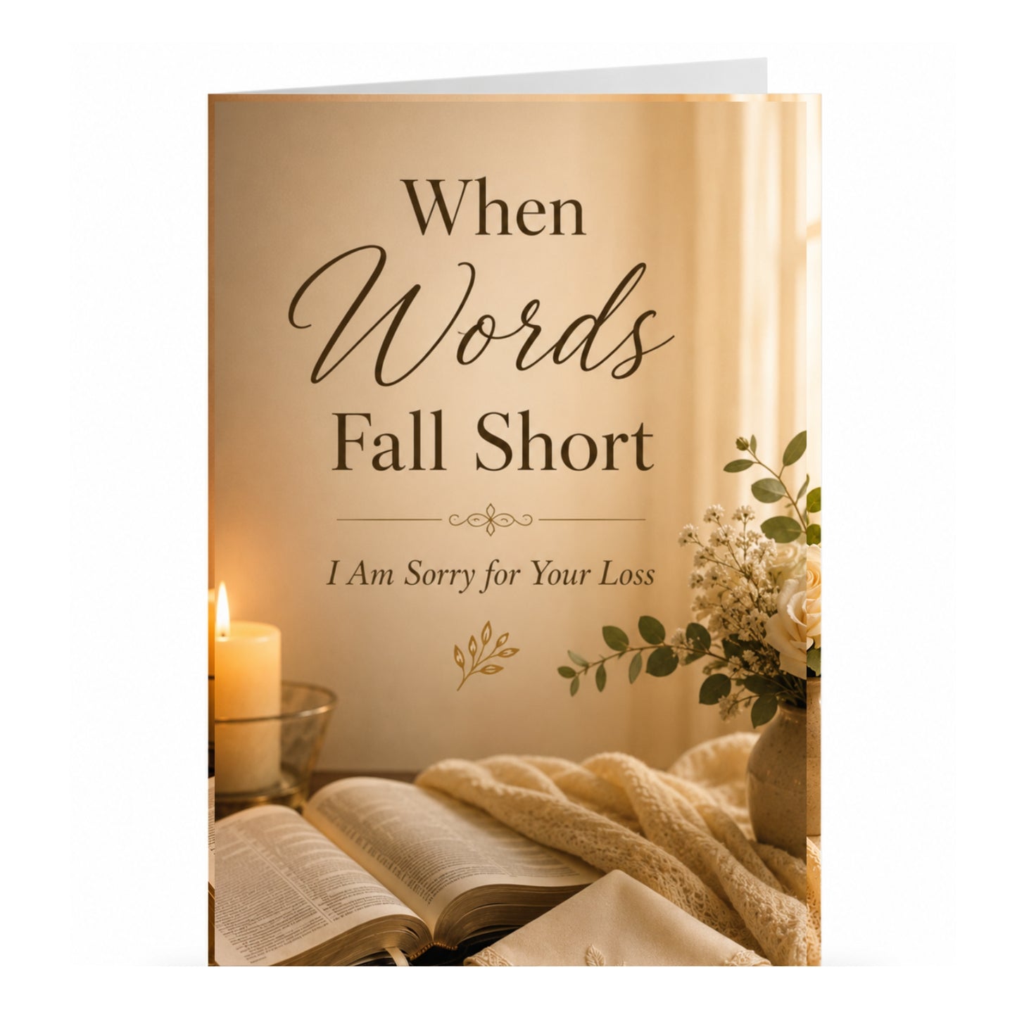 When Words Fall Short — Sympathy & Comfort Greeting Card