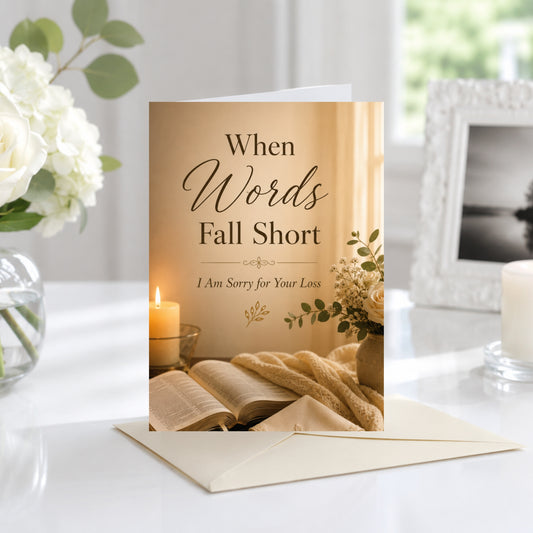 When Words Fall Short — Sympathy & Comfort Greeting Card