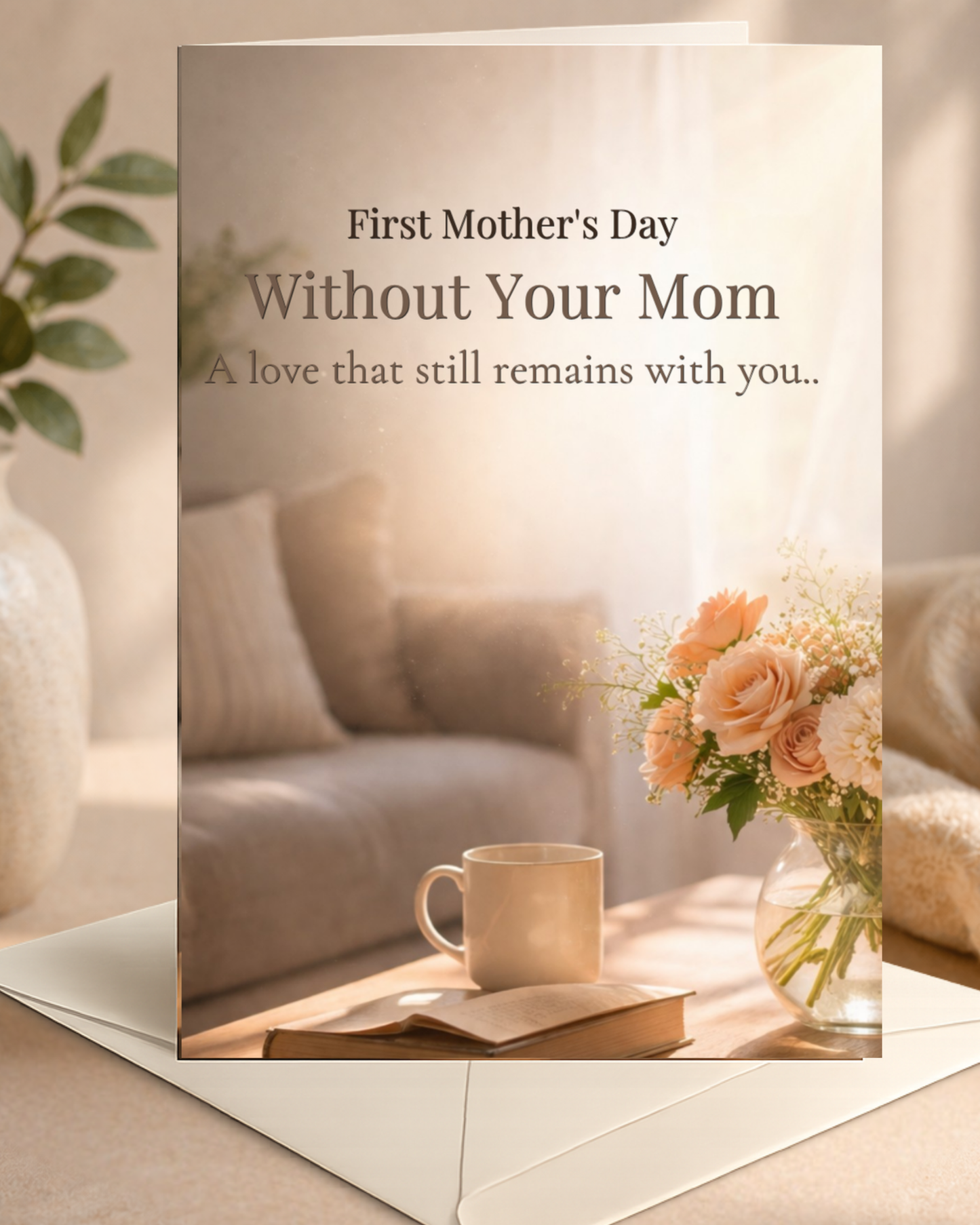 First Mother’s Day Without Your Mom — Remembrance & Sympathy Greeting Card