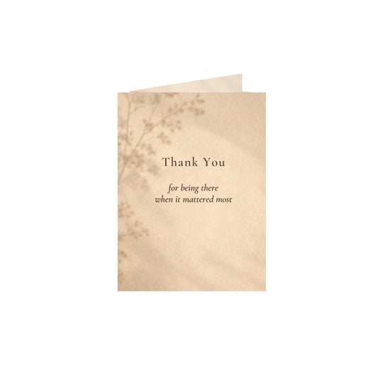 A Quiet Thank You — Gratitude & Appreciation Greeting Card