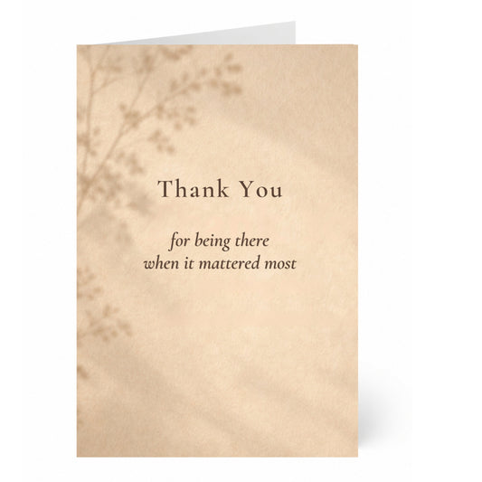 A Quiet Thank You — Gratitude & Appreciation Greeting Card