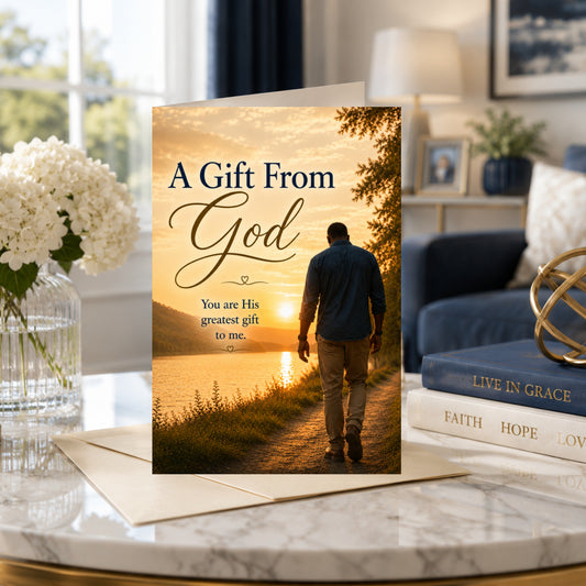 A Gift From God — Father's Appreciation Greeting Card