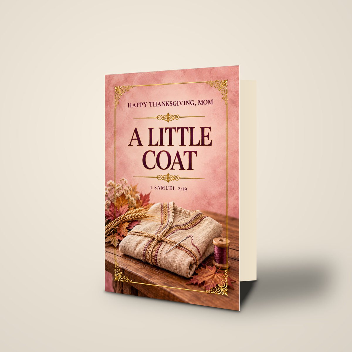 A Little Coat — Thanksgiving Card for Mom