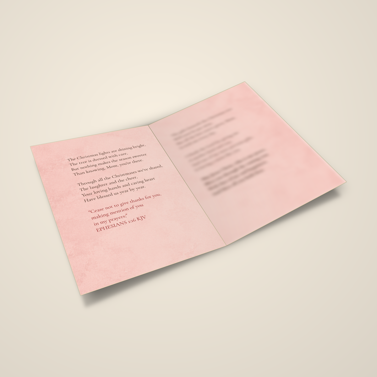 Christmas Is Sweeter With You — Christmas Card for Mom