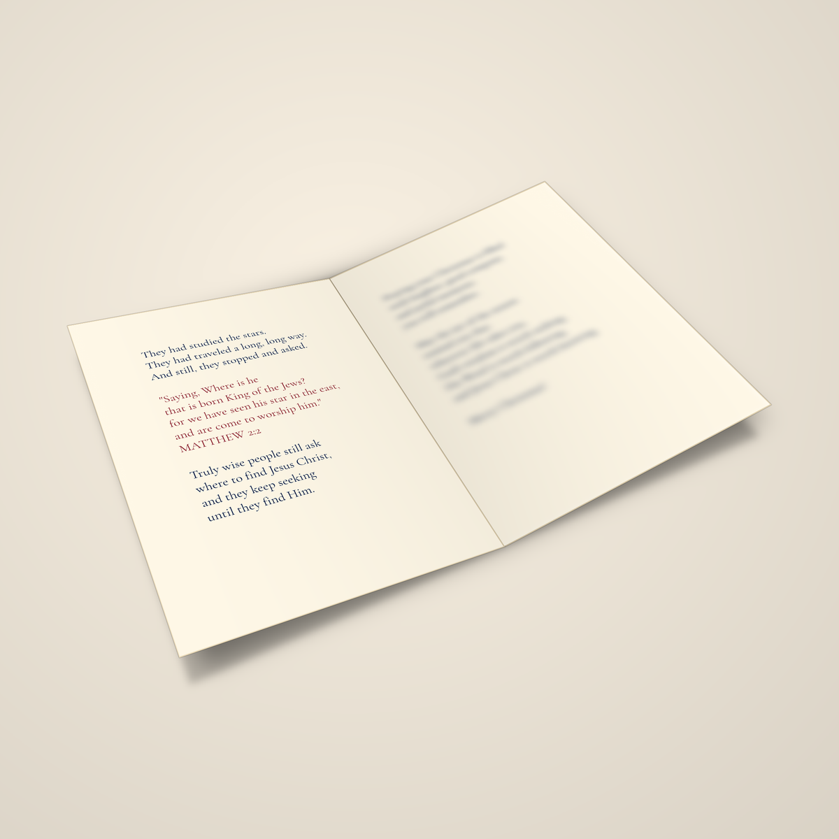 Even the Wise Men Asked for Directions — Christmas Greeting Card