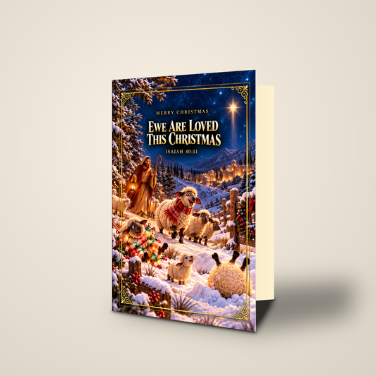 Ewe Are Loved This Christmas — Christmas Greeting Card