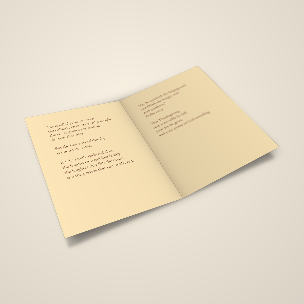 God Is Good — Thanksgiving Greeting Card