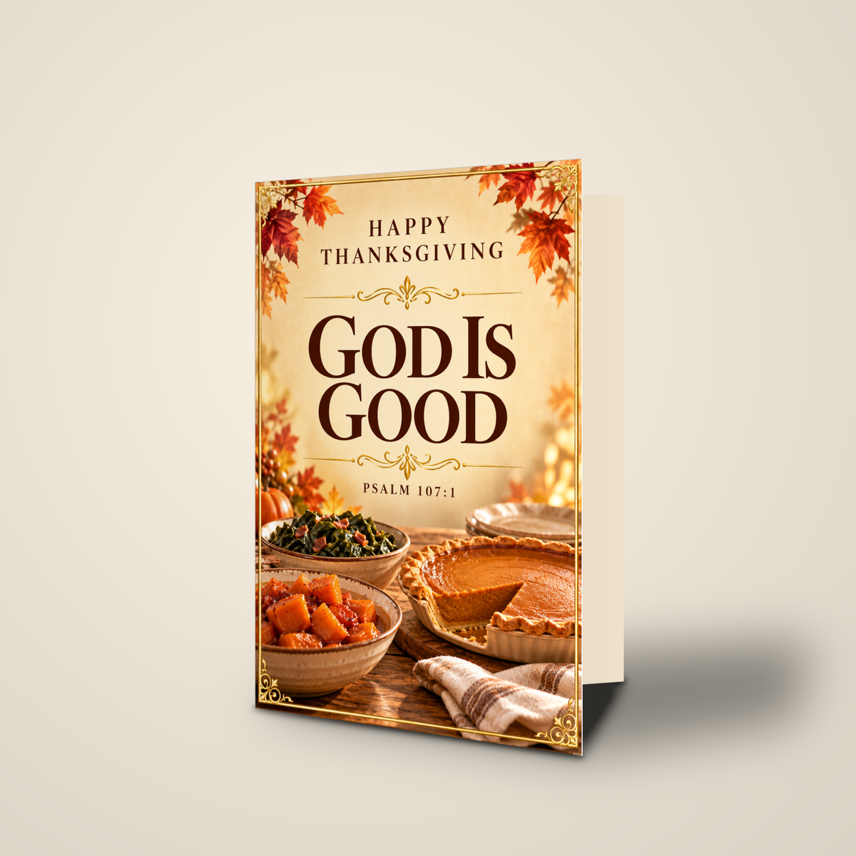 God Is Good — Thanksgiving Greeting Card