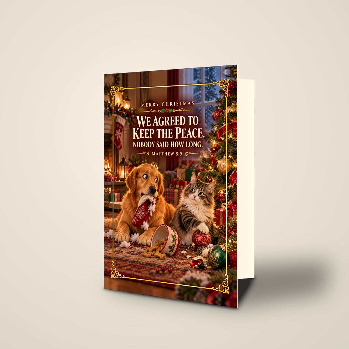 We Agreed to Keep the Peace — Christmas Greeting Card