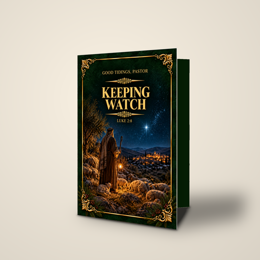 Keeping Watch — Christmas Card for Pastor