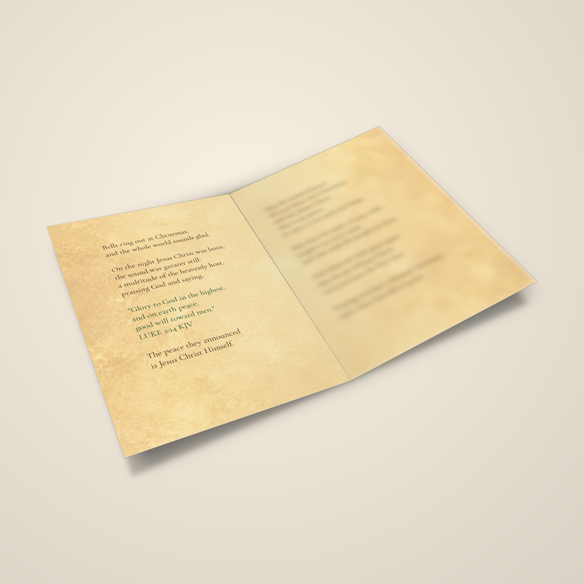 On Earth Peace — Christmas Greeting Card