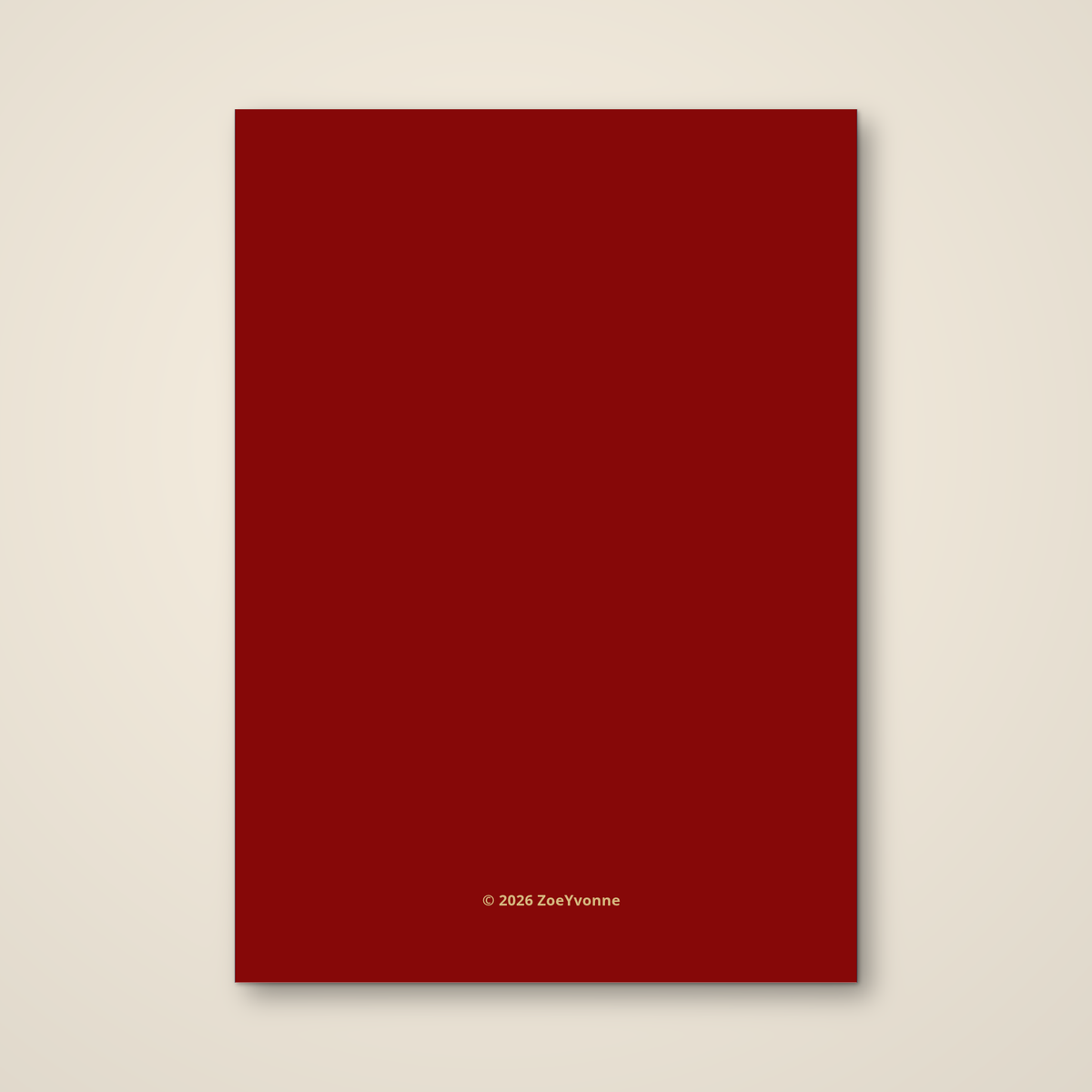 Though Your Sins Be As Scarlet — Christmas Greeting Card