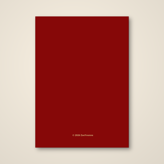 Though Your Sins Be As Scarlet — Christmas Greeting Card