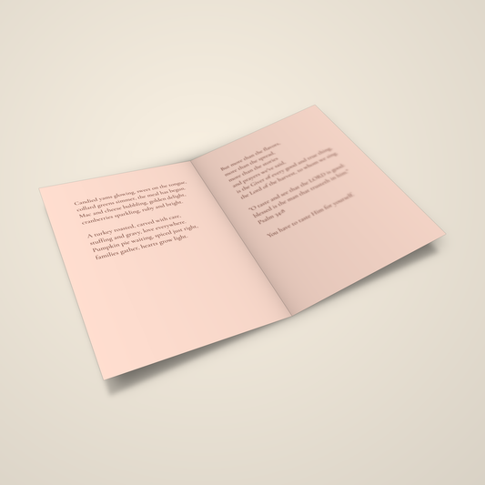 Taste and See — Thanksgiving Greeting Card