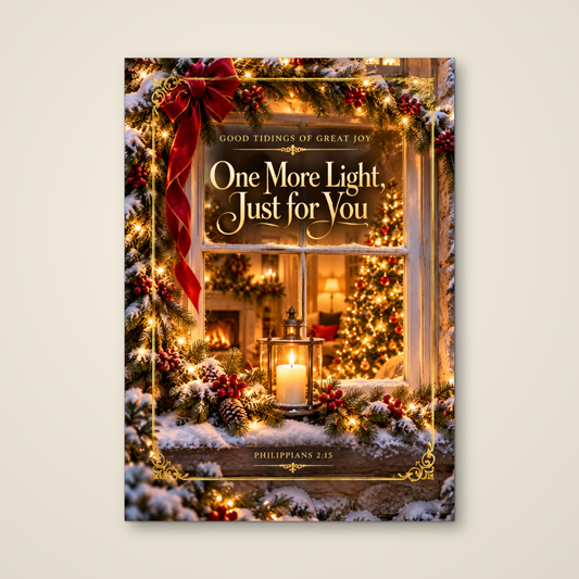 One More Light, Just for You — Christmas Greeting Card