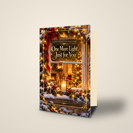One More Light, Just for You — Christmas Greeting Card