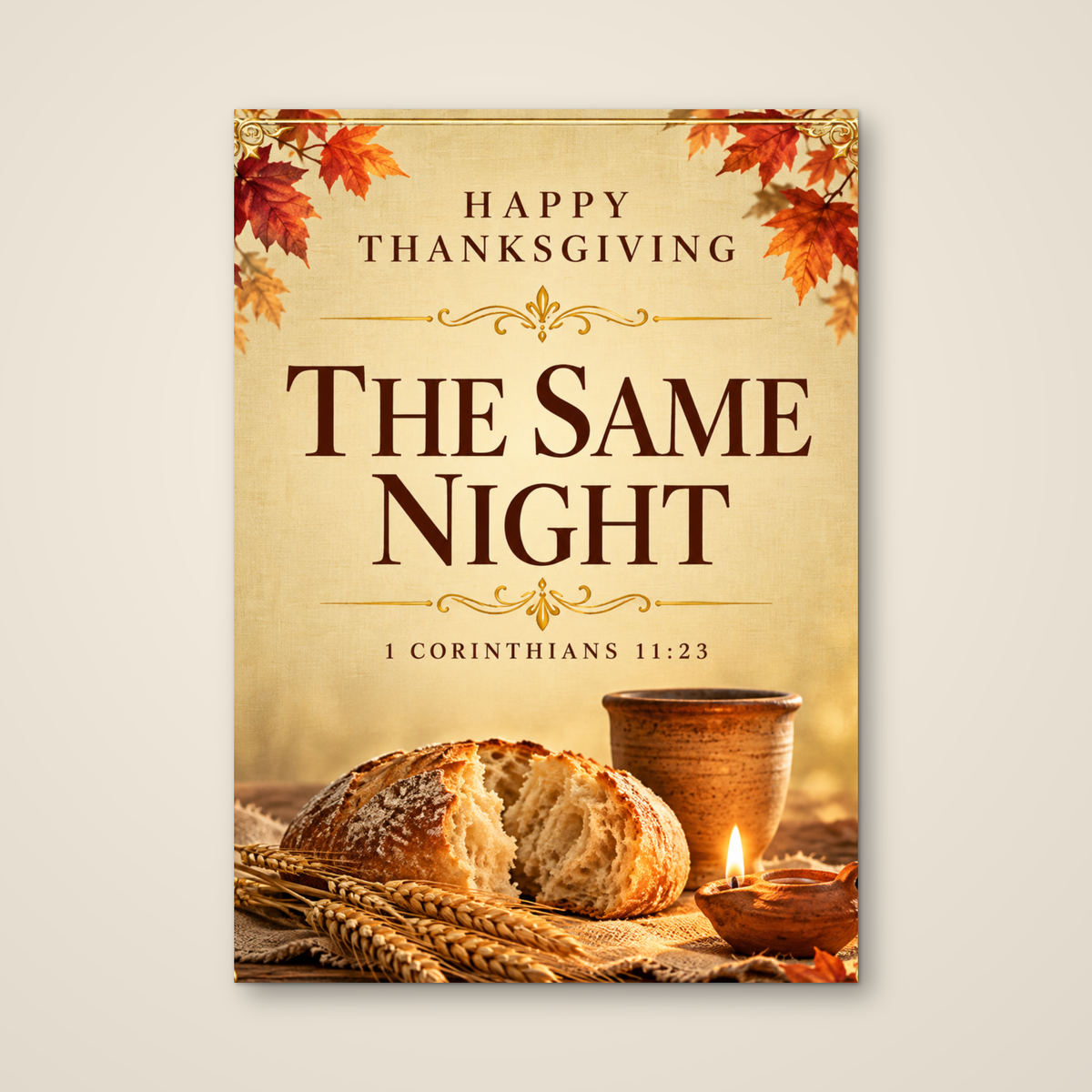 The Same Night — Thanksgiving Greeting Card