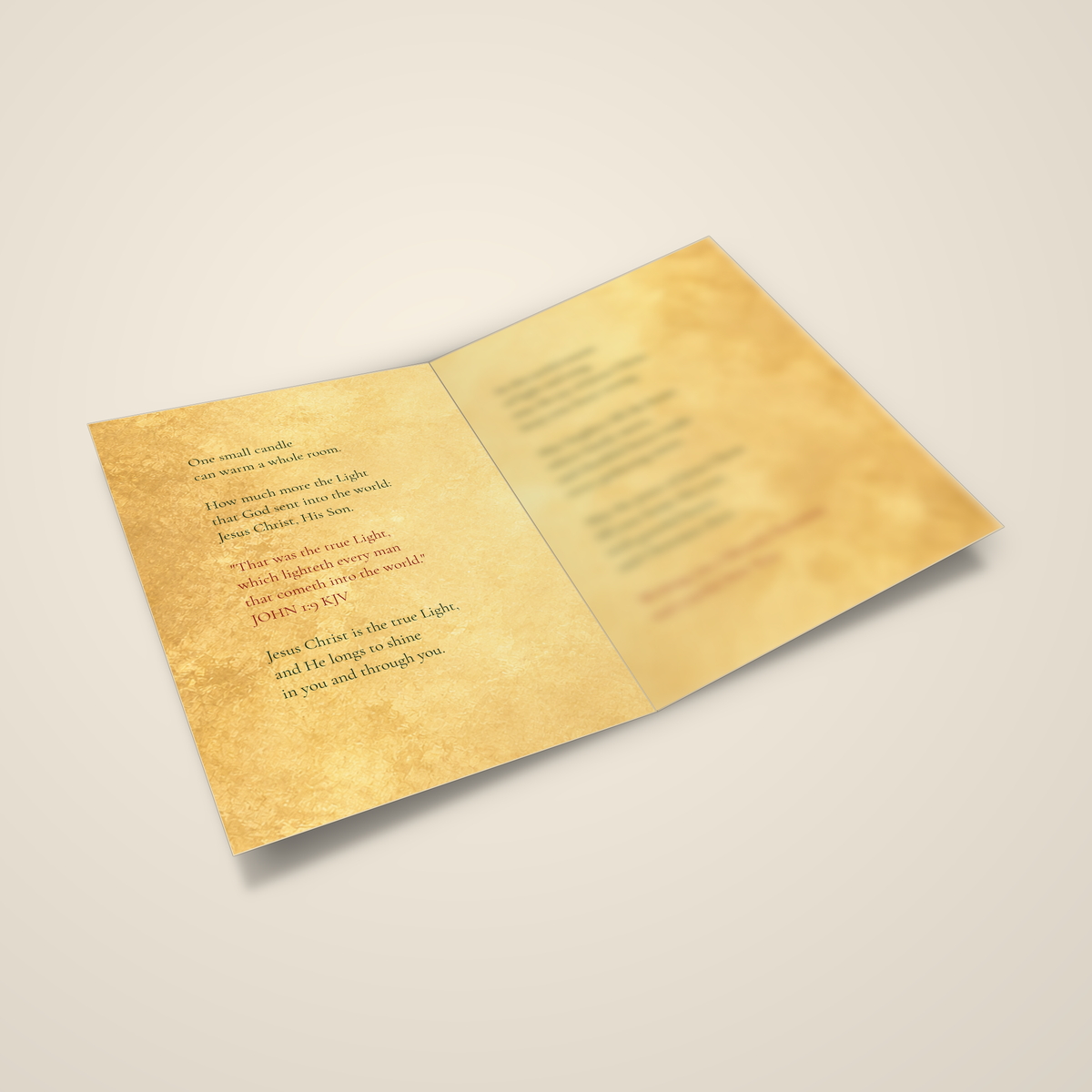 The True Light — Christmas Greeting Card